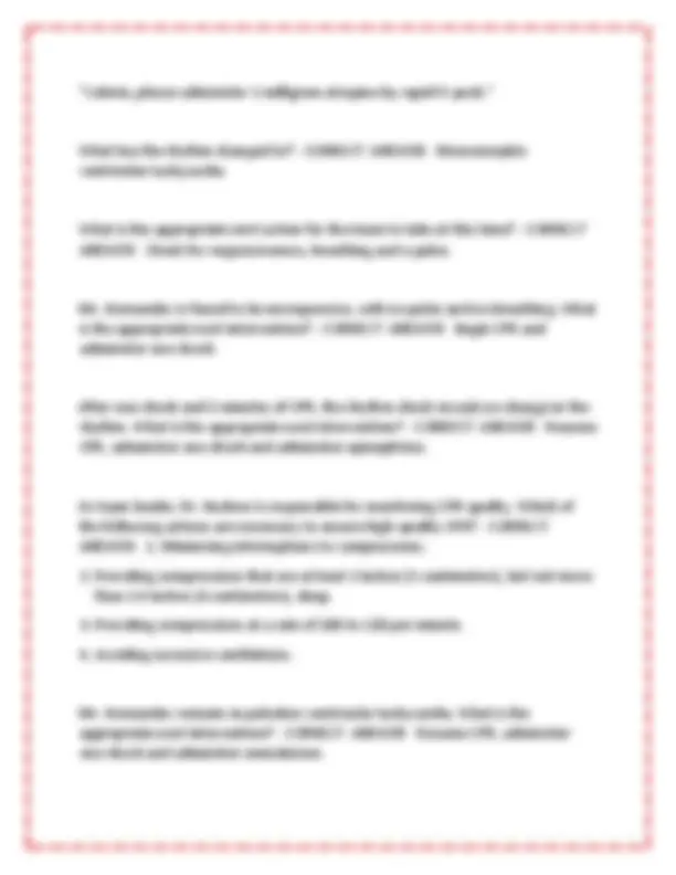 AMERICAN RED CROSS ACLS FINAL EXAM 2025 LATEST REAL QUESTIONS AND ...