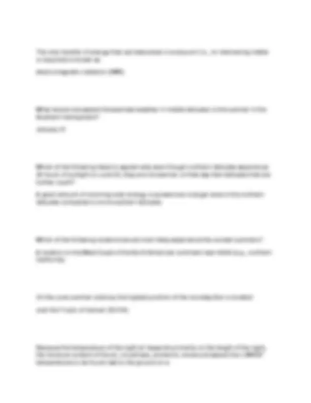 Meteorology Exam Questions and Answers: Atmospheric Processes and ...