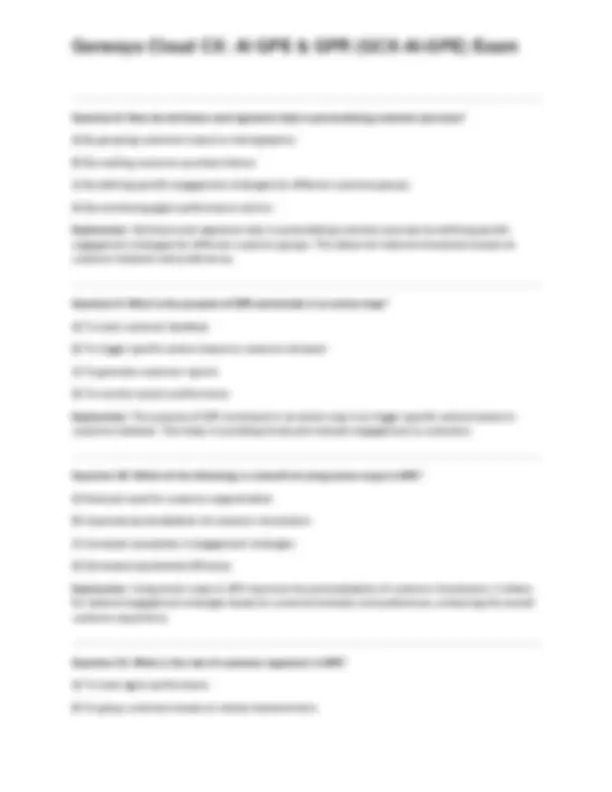 Genesys Cloud CX AI GPE & GPR (GCX-AI-GPE) Exam with Study Book | Exams ...