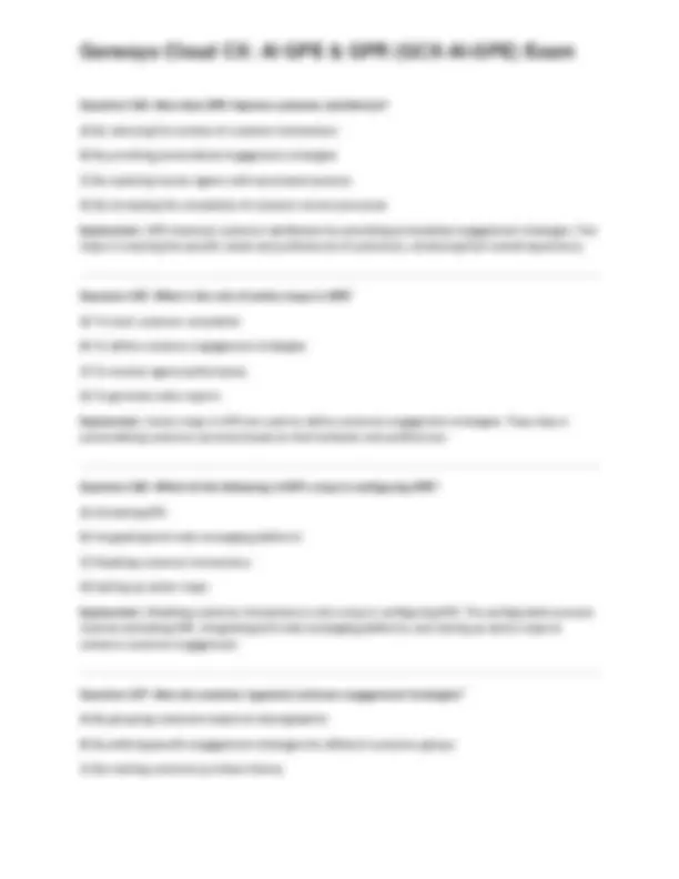 Genesys Cloud CX AI GPE & GPR (GCX-AI-GPE) Exam with Study Book | Exams ...