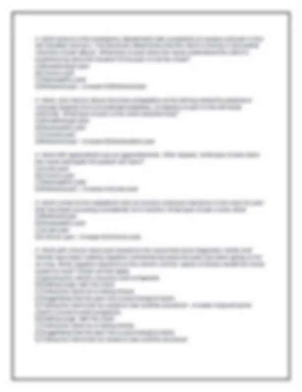 Chapter 11- Pain Management Practice Questions with Answers Latest ...