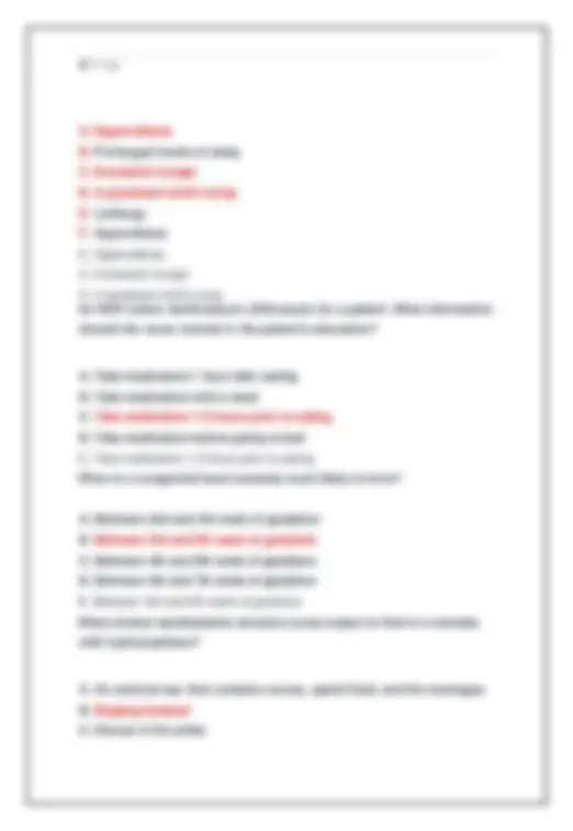 NUR 1025 FINAL EXAM NEWEST ACTUAL EXAM COMPLETE 100 QUESTIONS AND ...