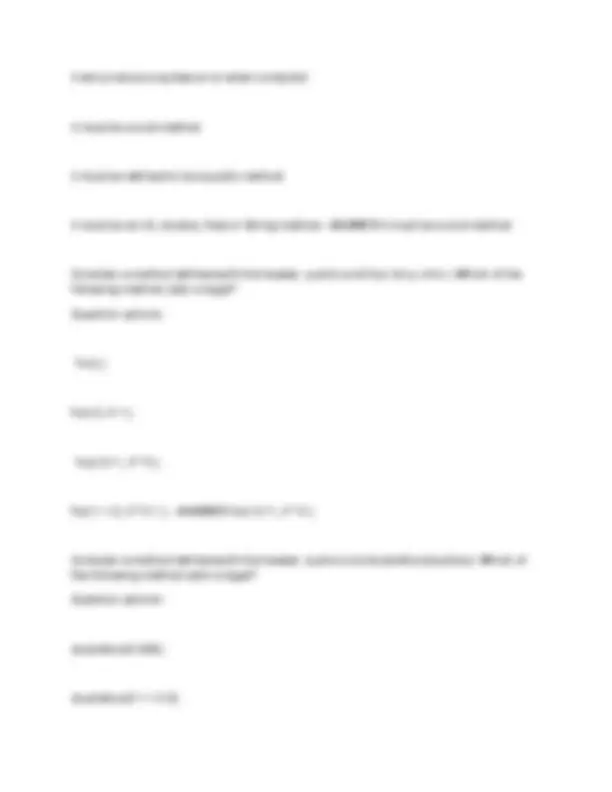 Java Programming: Questions and Answers on Methods and Arrays | Exams ...