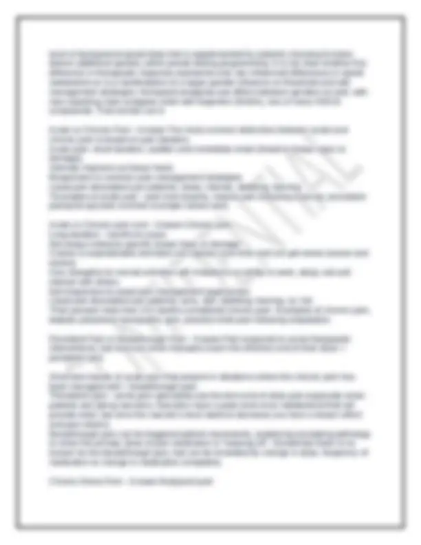 Chapter 11 Pain Management Questions with Answers | Exams Nursing | Docsity