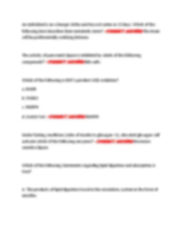 Medical Biochemistry: Lipid Metabolism Exam Q&A (2025) | Exams Nursing ...