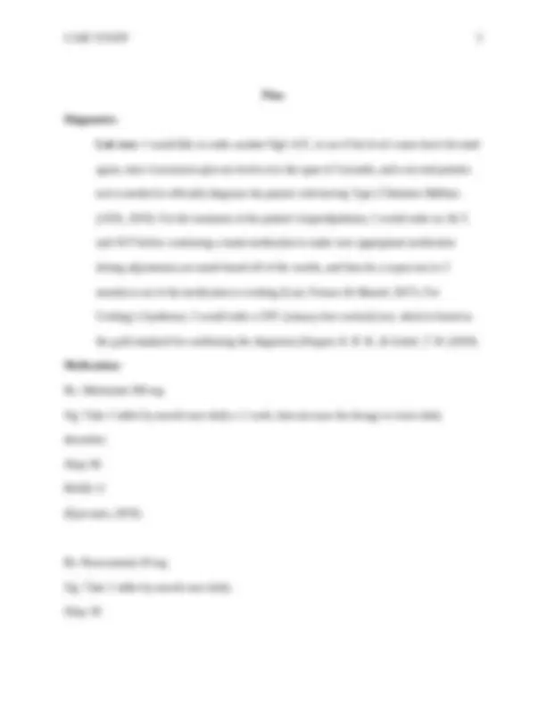 NR 601 Week 5 Case Study_Primary Care of the Maturing and Aged Family ...