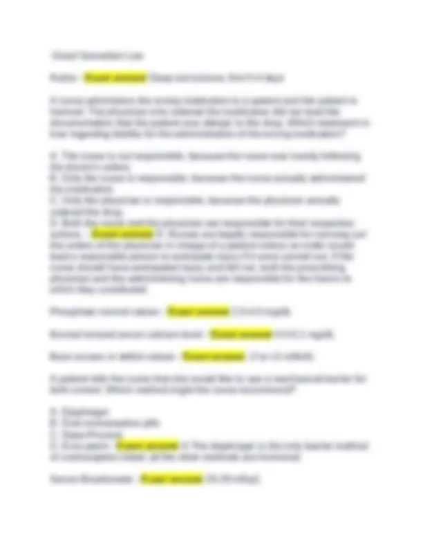 FUNDAMENTALS OF NURSING FINAL EXAM REVIEW QUESTIONS AND SOLUTIONS 2025 ...