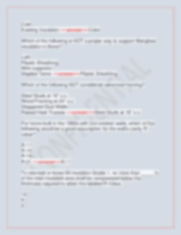 Ca Hers Rater Checklist.pdf HERS (Home Energy Rating System) Rater Newest 2025 Exam featuring 250 ...