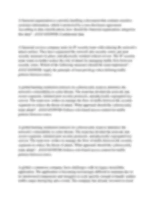 CompTIA CertMaster Security+ SY0-701 Domain 3.0 Security Architecture ...