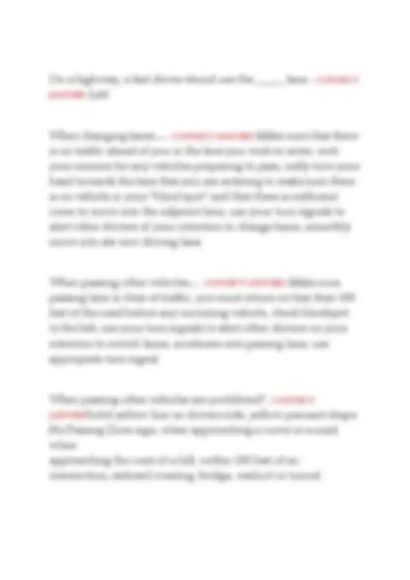DRIVERS ED PRACTICE ACTUAL EXAM QUESTIONS AND ANSWERS LATEST UPDATED ...