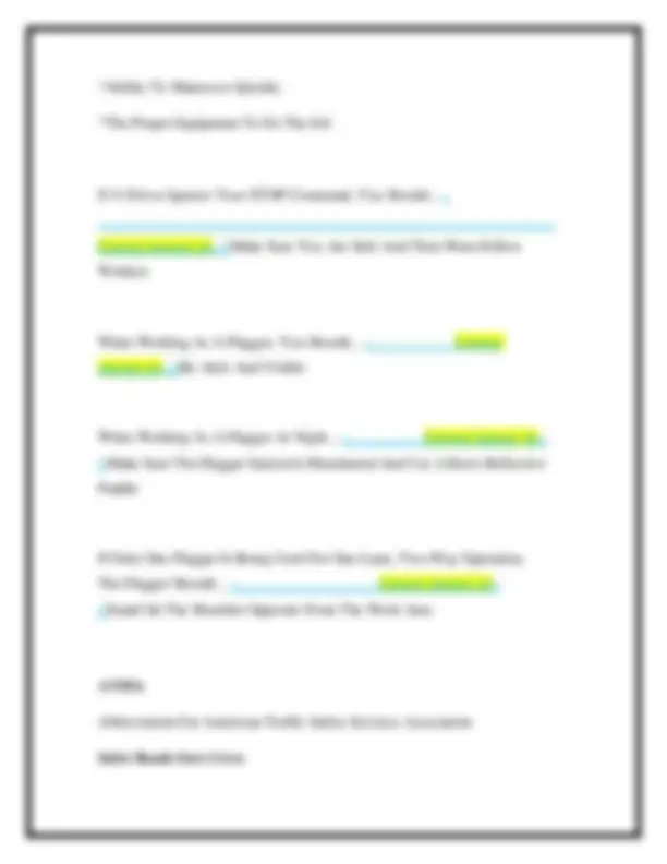 California Flagger Certification – Exam Questions and Correct Answers ...