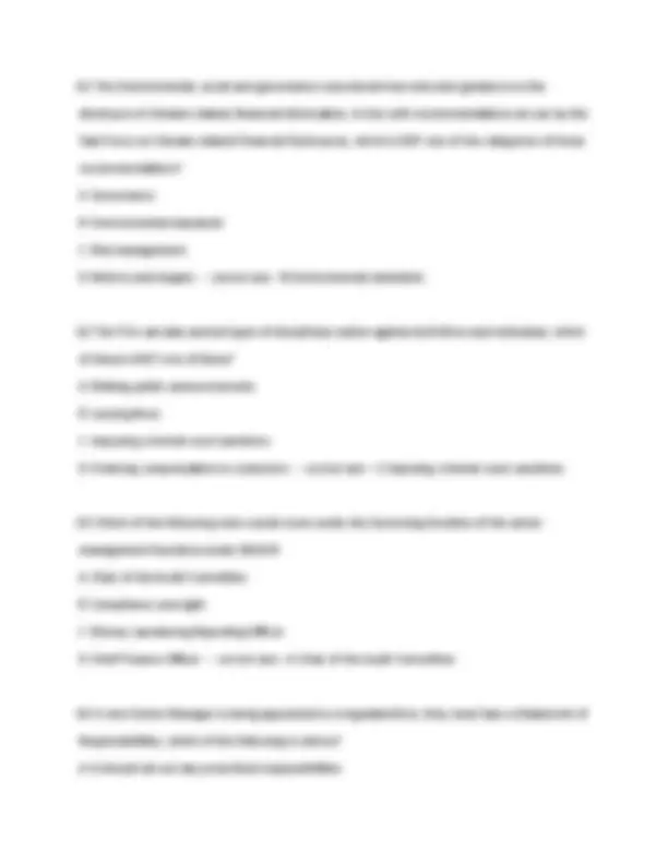 Example Questions For R01 Exam Financial Services Regulation R01 Mock Exam 2025 | Exams Finance | Docsity