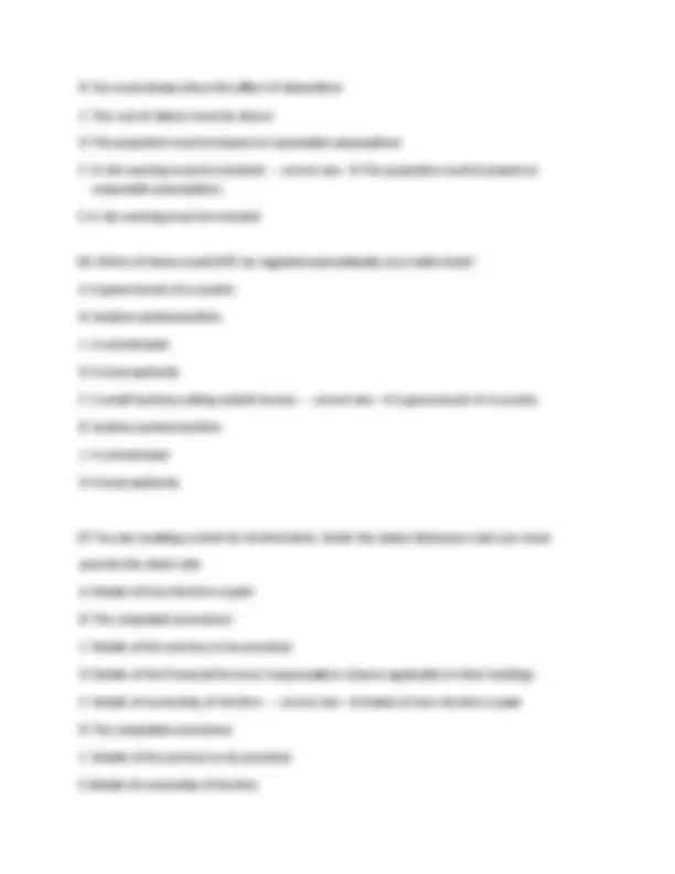 Example Questions For R01 Exam Financial Services Regulation R01 Mock Exam 2025 | Exams Finance | Docsity