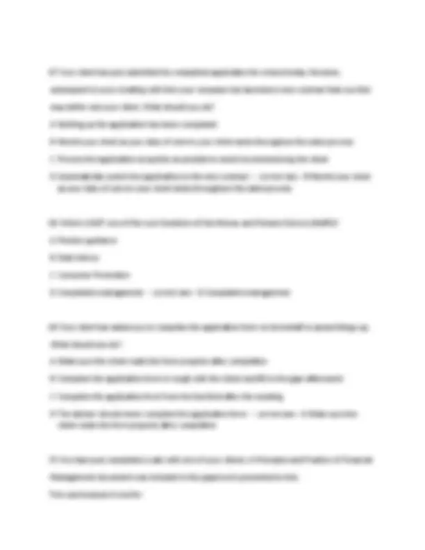 Example Questions For R01 Exam Financial Services Regulation R01 Mock Exam 2025 | Exams Finance | Docsity