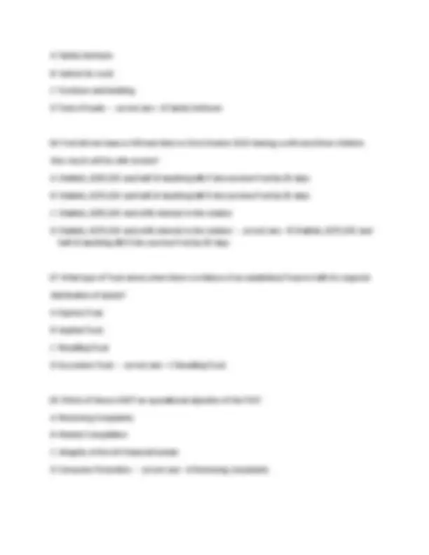 Example Questions For R01 Exam Financial Services Regulation R01 Mock Exam 2025 | Exams Finance | Docsity