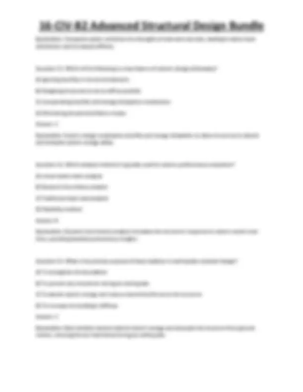 16-CIV-B2 Advanced Structural Design Bundle | Exams Technology | Docsity