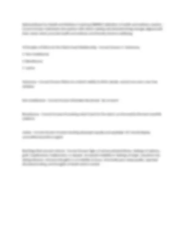 Role And Scope Of The Health Coach Chapter 1- Exam With 100% Correct ...
