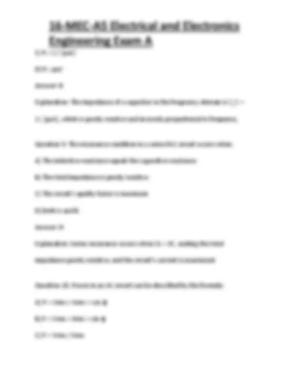 16-MEC-A5 Electrical and Electronics Engineering Exam A | Exams ...