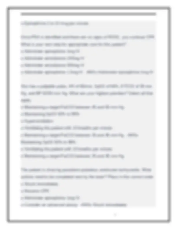 Cpr Rqi Questions RQI 2025 ACLS Healthcare Provider Questions and Detailed Answers ...