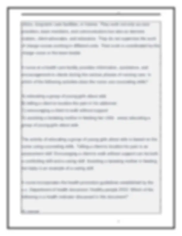 Fundamentals of Nursing Test Bank: Chapter 1 Practice Questions | Exams ...