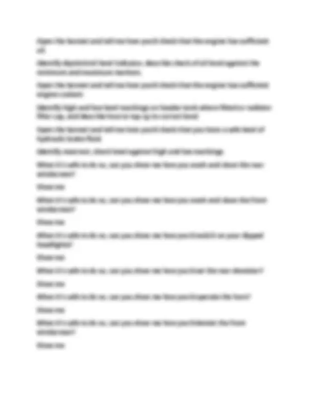 DVSA Driving Test: Show Me Tell Me Questions and Answers 2024 | Exams ...