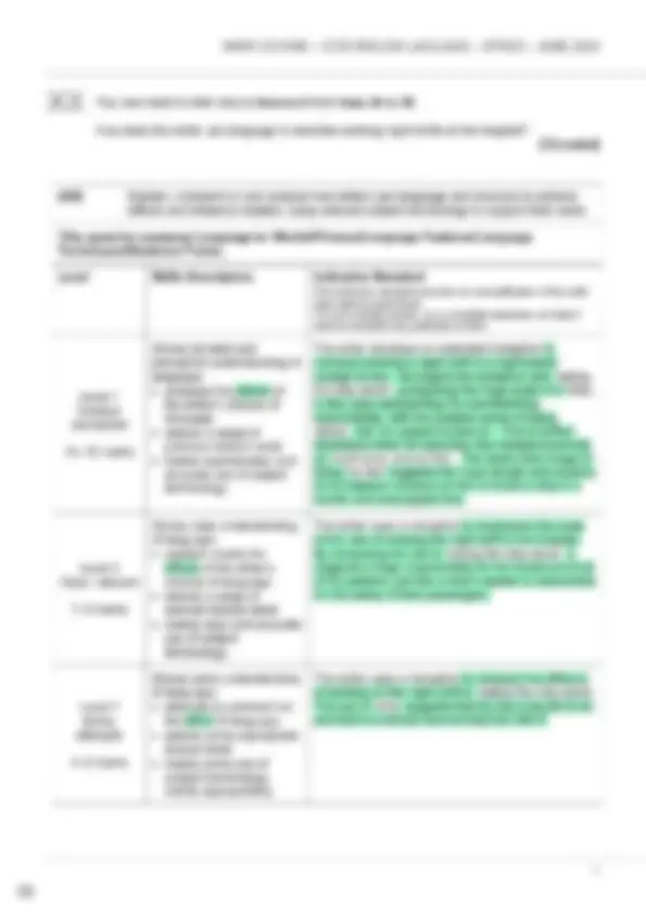 Actual 2024 AQA GCSE ENGLISH LANGUAGE 8700/1 Paper 1 Question Paper ...