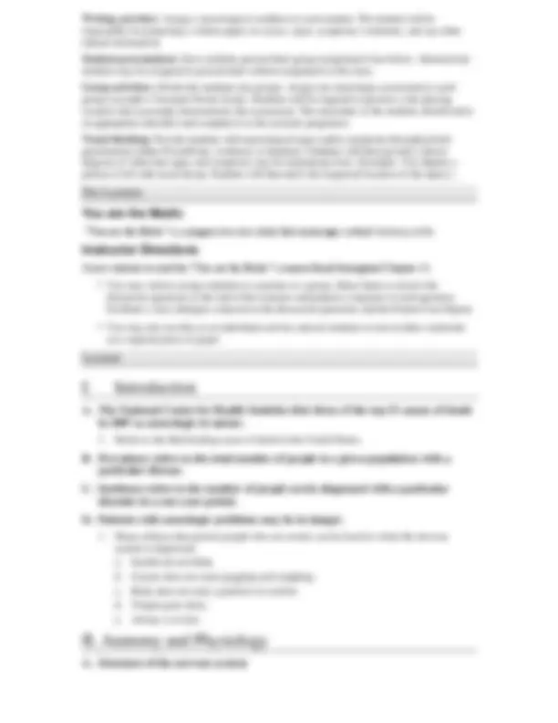 Chapter 18 Neurologic Emergencies | Study Guides, Projects, Research ...