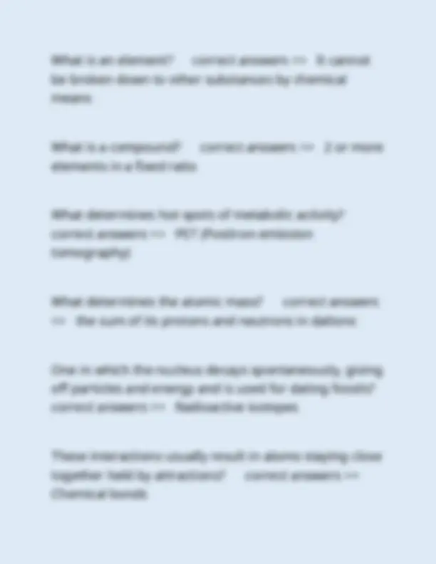 BIOLOGY 121 TEST REVIEW ( CHAPTERS 1-5) EXAM WITH CORRECT ANSWERS 2025 ...