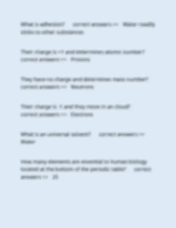 BIOLOGY 121 TEST REVIEW ( CHAPTERS 1-5) EXAM WITH CORRECT ANSWERS 2025 ...