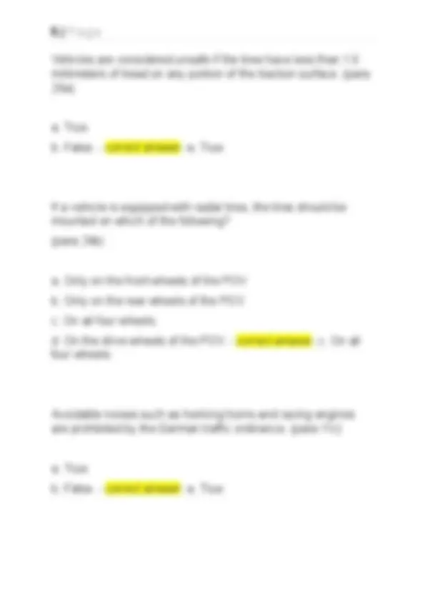 U.S FORCES DRIVERS TRAINING PROGRAM FOR EUROPE FINAL EXAM 2025 UPDATED ...