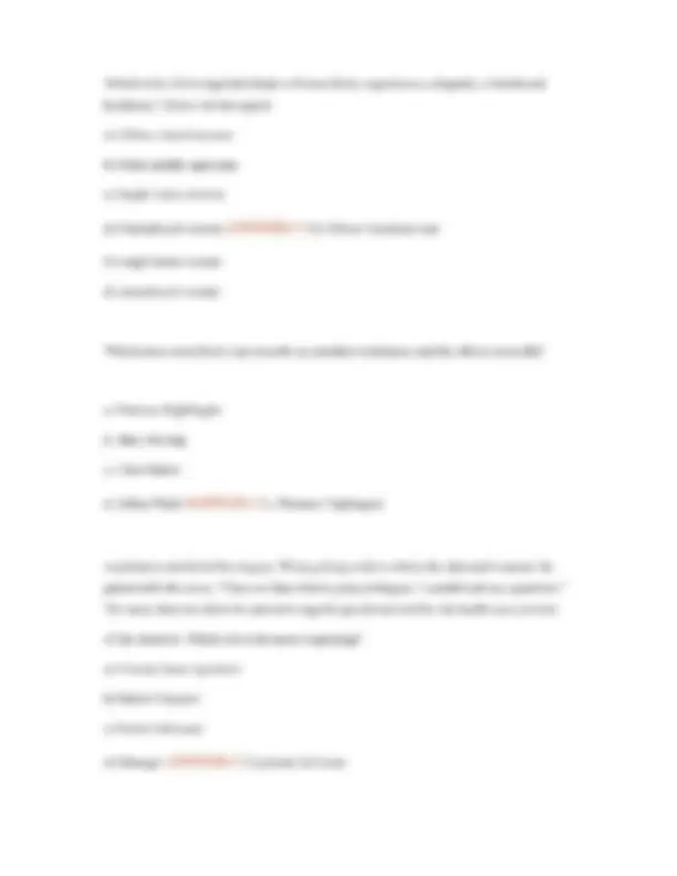 NR 222 Exam 1 Study Plan with Questions and Answers | Exams Nursing ...