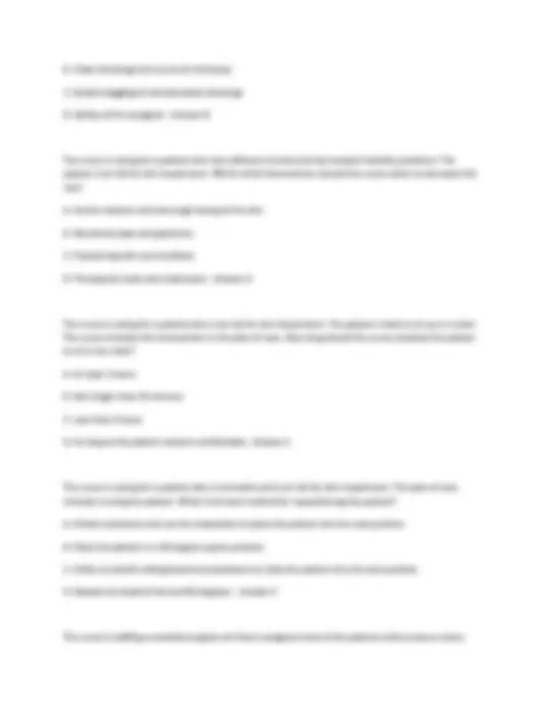 NURN 105 Final Exam Study Guide: Key Nursing Concepts and Definitions ...