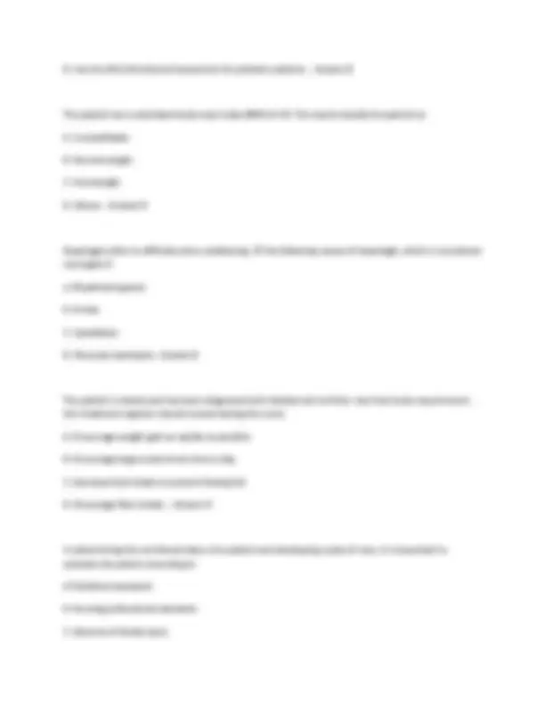 NURN 105 Final Exam Study Guide: Key Nursing Concepts and Definitions ...