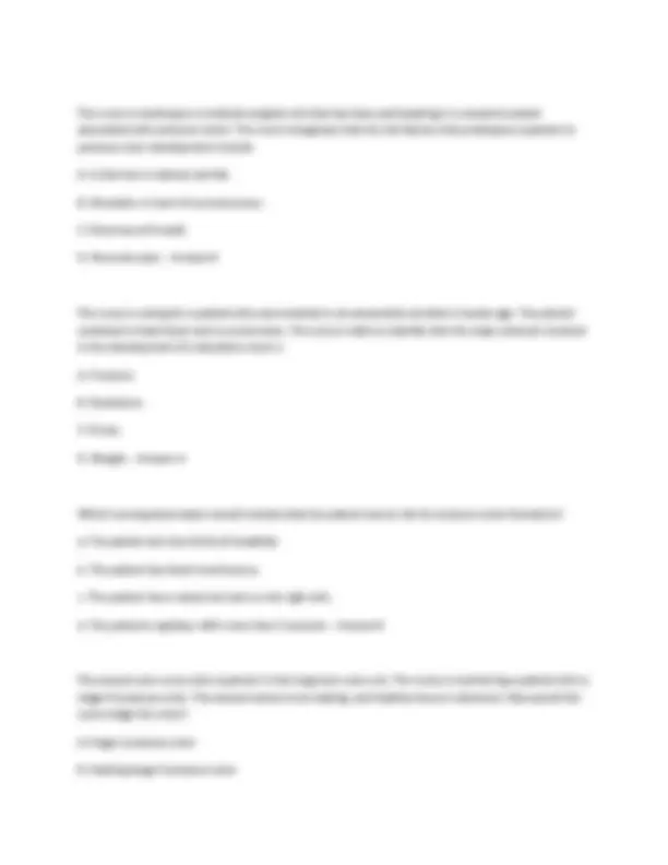 NURN 105 Final Exam Study Guide: Key Nursing Concepts and Definitions ...