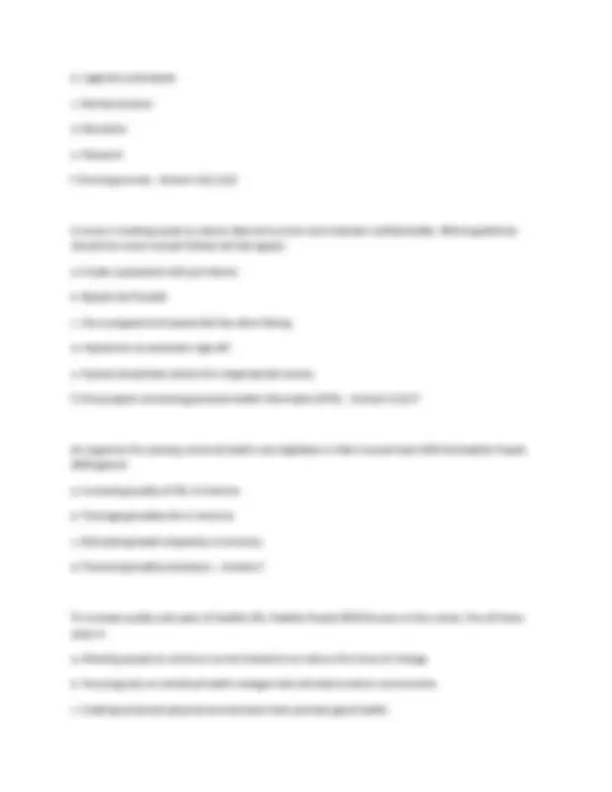 NURN 105 Final Exam Study Guide: Key Nursing Concepts and Definitions ...