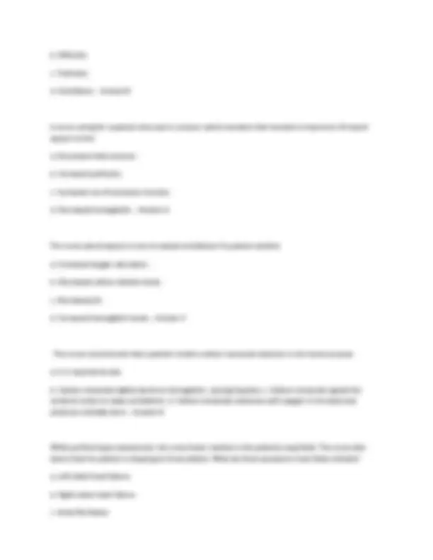 NURN 105 Final Exam Study Guide: Key Nursing Concepts and Definitions ...