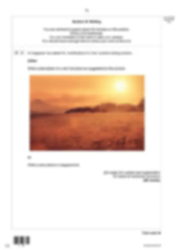 Actual 2024 AQA GCSE ENGLISH LANGUAGE 8700/1 Paper 1 Question Paper ...