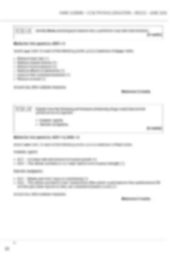 Actual 2025 AQA GCSE PHYSICAL EDUCATION 8582/2 Paper 2 Merged Question ...
