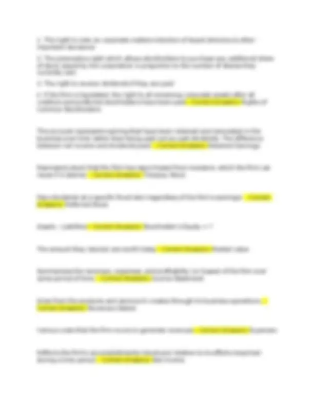 Finance Midterm Exam Questions and Answers: Accounting Principles ...