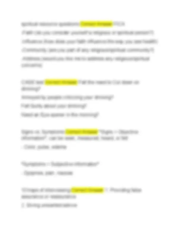 NSG 316 Exam 1 Study Guide: Key Nursing Concepts & Assessment ...