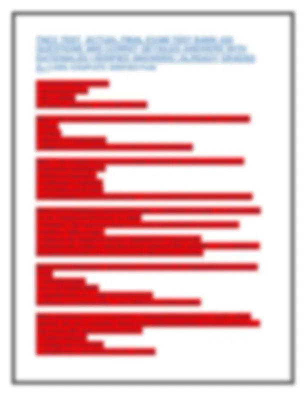 TNCC TEST ACTUAL FINAL EXAM TEST BANK 420 QUESTIONS AND CORRET DETAILED