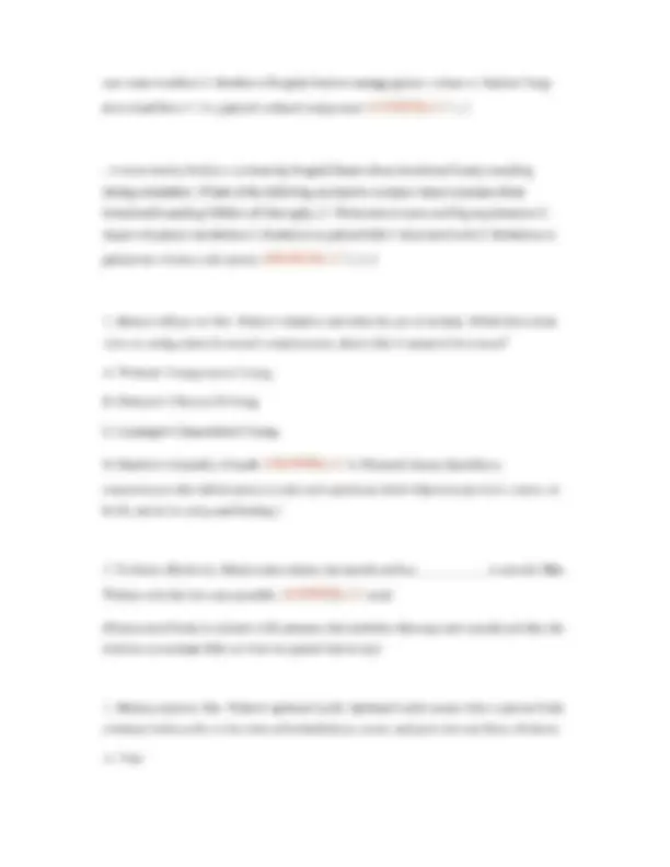 NUR 100 Test Example Questions and Answers | Exams Nursing | Docsity