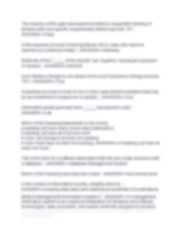 MIST 2090 FINAL EXAM 2025/2026 NEWEST ACTUAL EXAM COMPLETE 200 ...