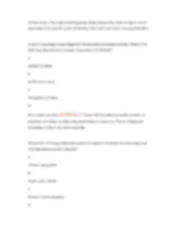 NUR 211 Psych Practice Questions and Answers | Exams Nursing | Docsity
