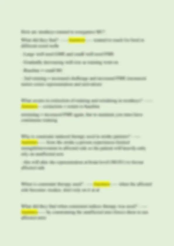 KINE 3P94 Exam Prep: A+ Graded Q&A on Motor Control and Cerebral Cortex ...