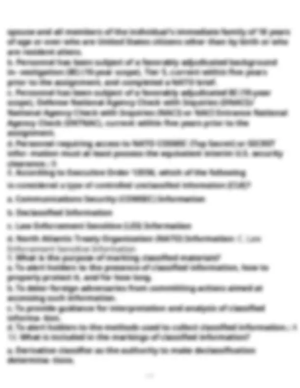 Area Program Manager Written Test Security Program Areas Practice Test: Information, Physical, and ...