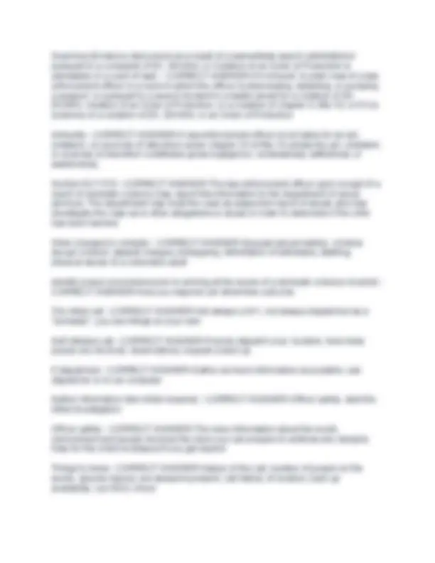 Block 1 SCCJA Exam All Possible Questions and Answers with complete ...