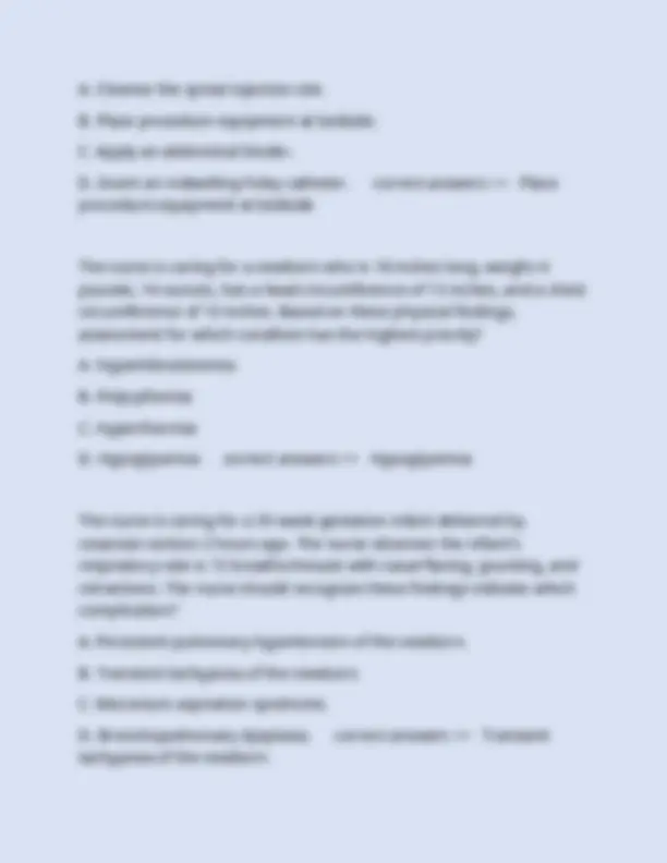HESI OB MATERNITY EXAM LATEST QUESTIONS WITH 100% CORRECT ANSWERS ...