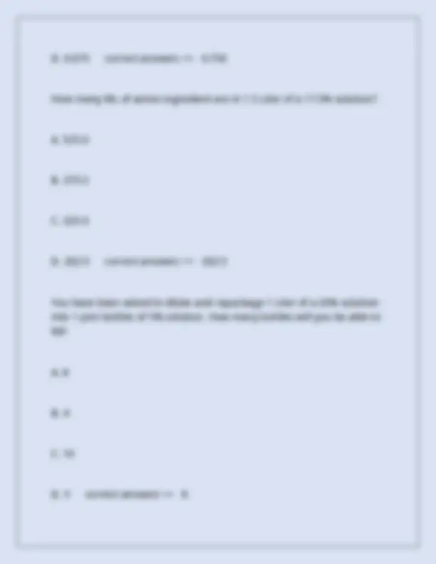 Ptcb Math Test PTCB PRACTICE EXAM (MATH) WITH CORRECT ANSWERS 2025 | Exams Mathematics ...