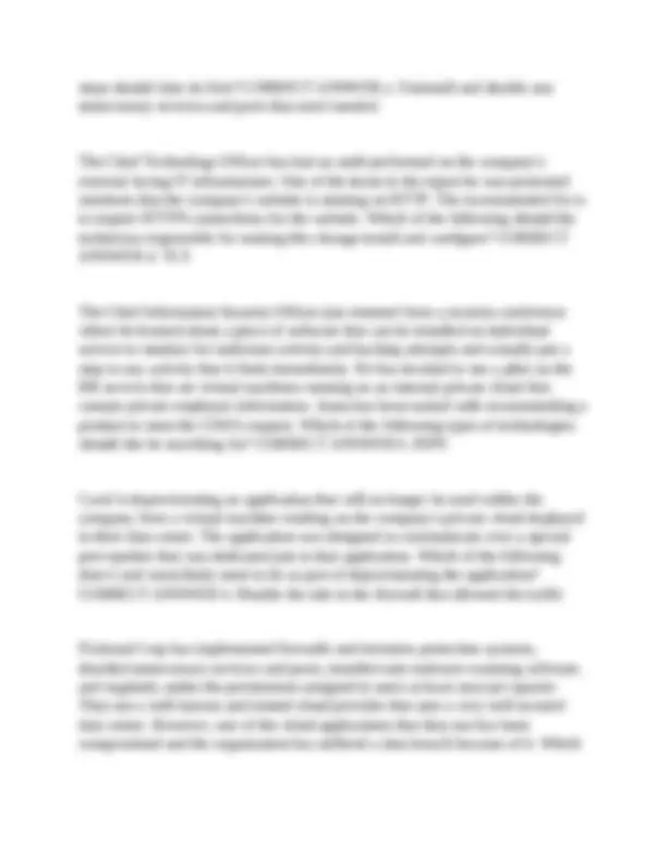 CompTIA Cloud+ Post-Assessment questions with correct answers | Exams ...
